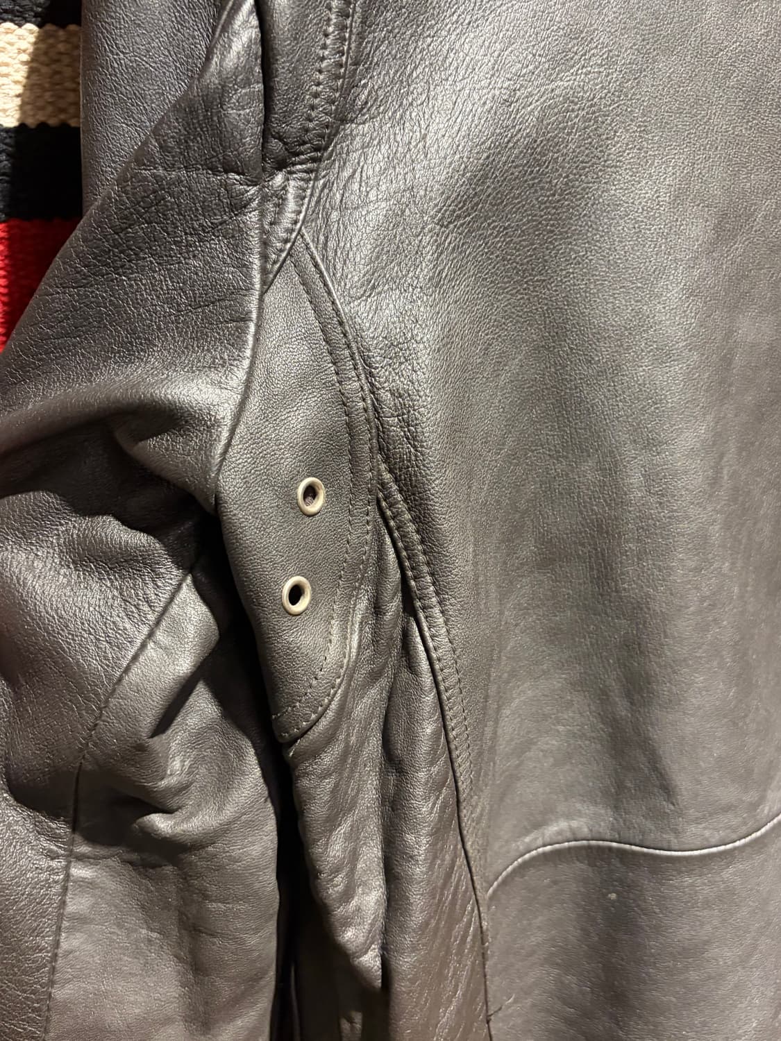 Vintage 4pocket biker jacket/ 양가죽 라이더자켓 상품이미지6