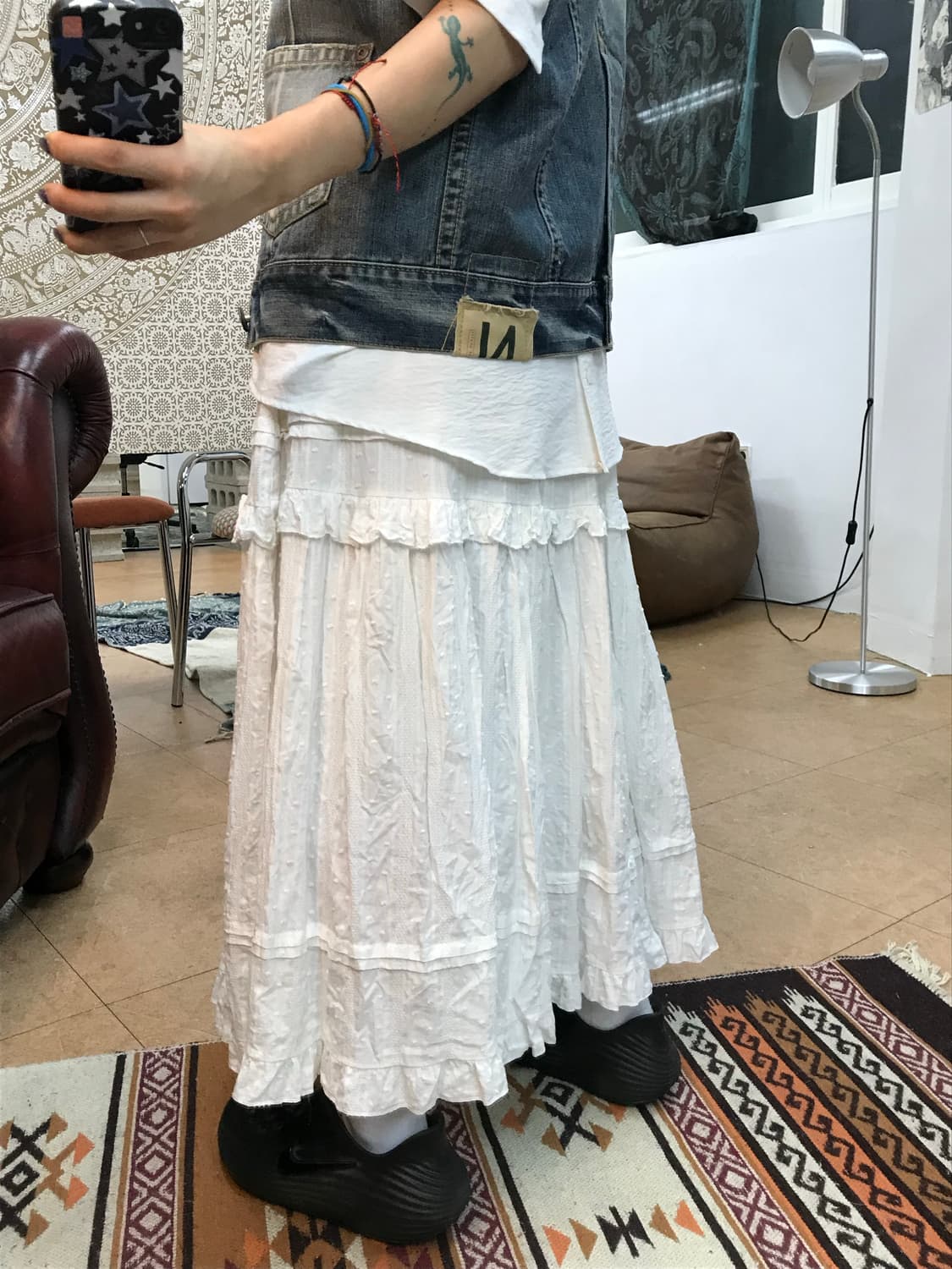 여성 밴딩 레이스 캉캉스커트  상품이미지3