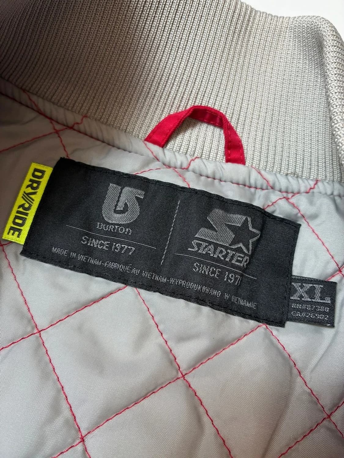 스타터 x 버튼 로고 자수 바시티 자켓 PN8180 상품이미지9