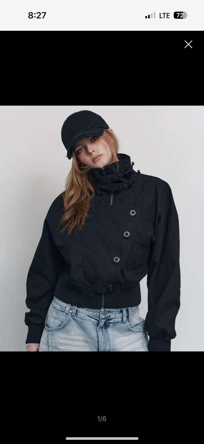 플리즈노팔로우 플노팔 베렌 하이넥 봄버자켓 상품이미지1