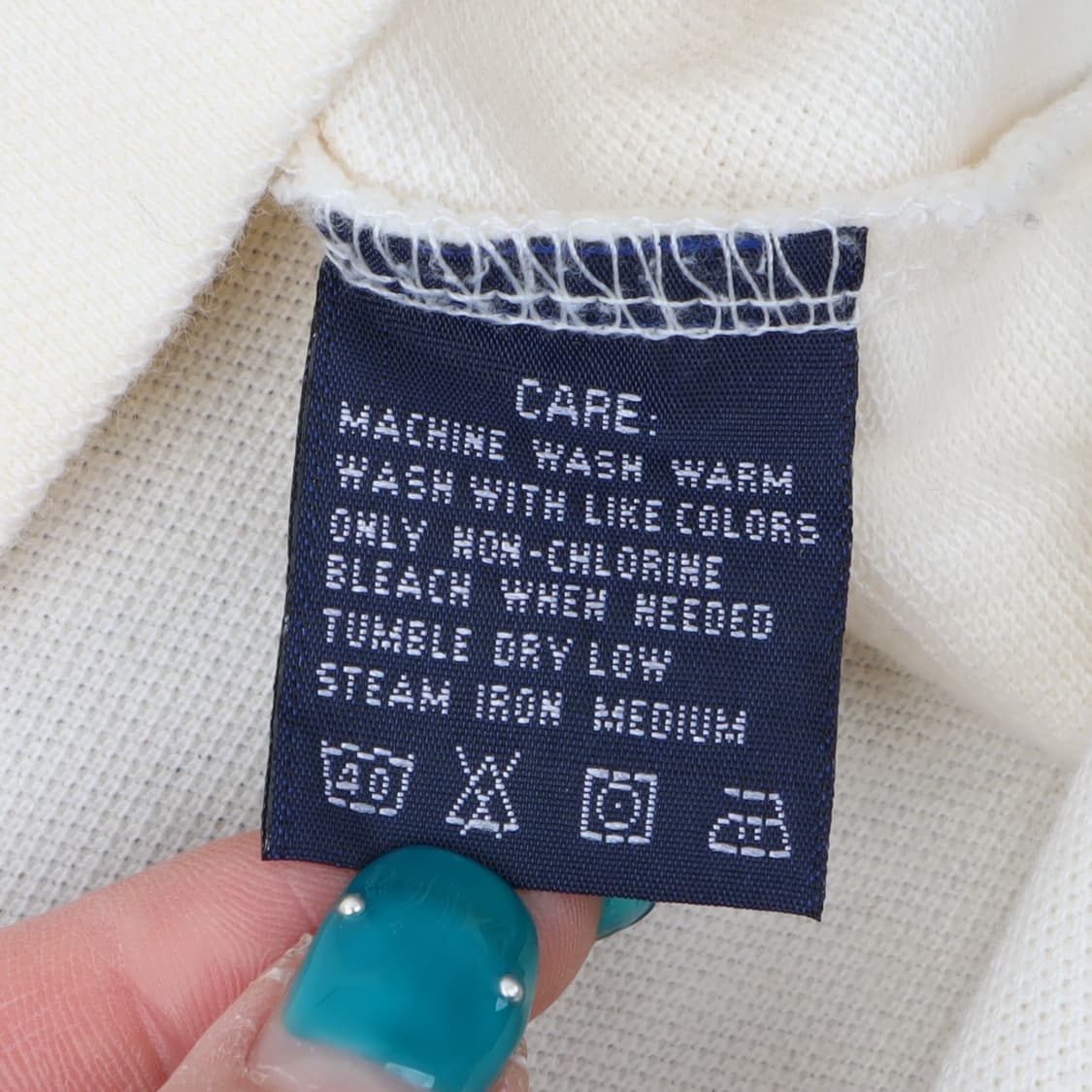 폴로 랄프로렌 우먼스 아이보리 스키니 폴로 pk 롱슬리브  상품이미지9