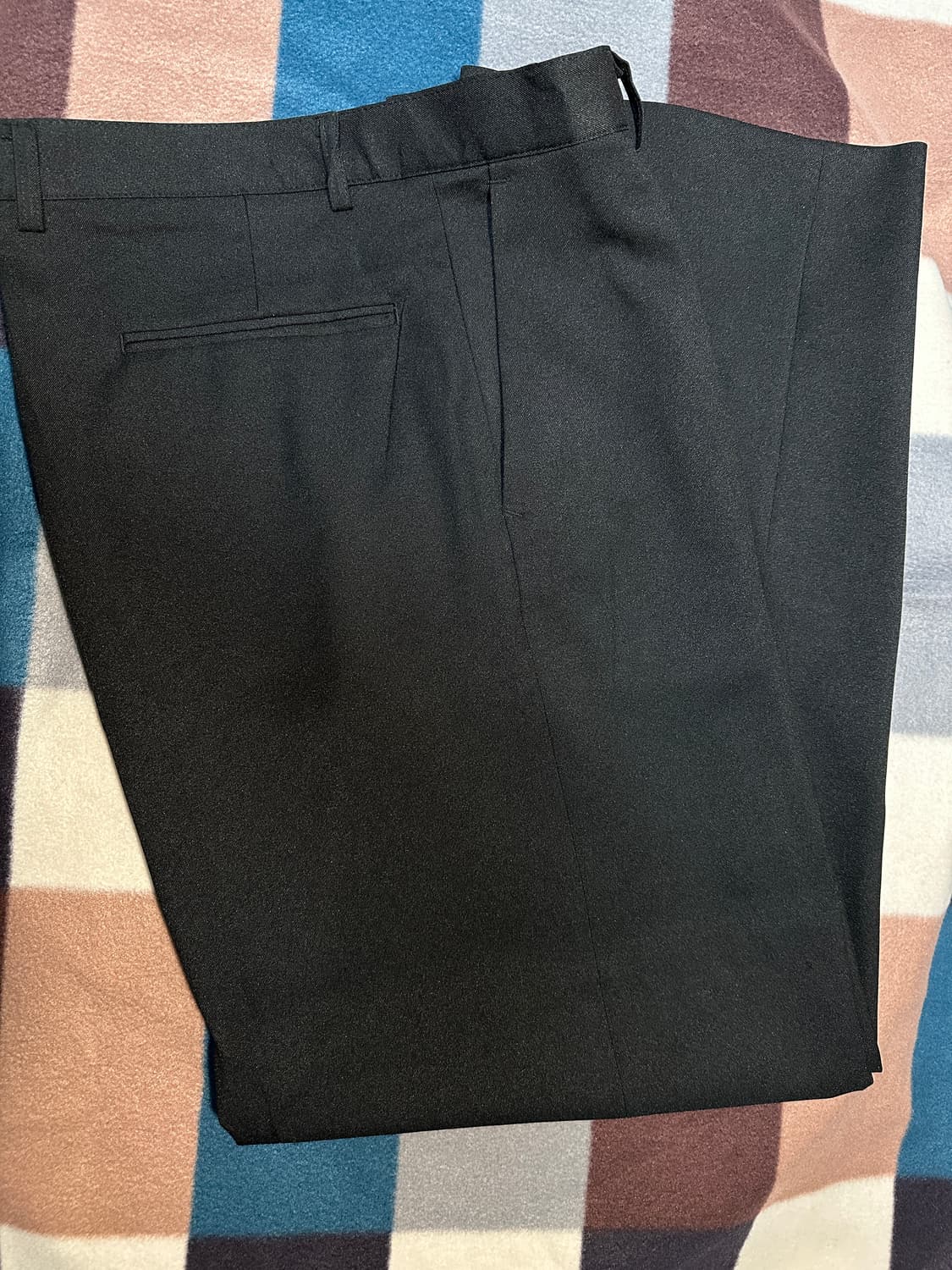 [커스텀어클락] 인버티드 와이드 슬랙스 L -블랙  상품이미지2