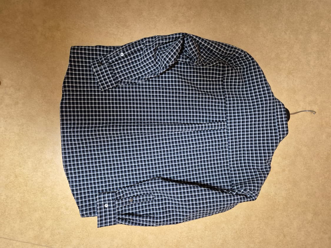 파브레가 모나코 체크 셔츠 네이비 3사이즈 상품이미지2