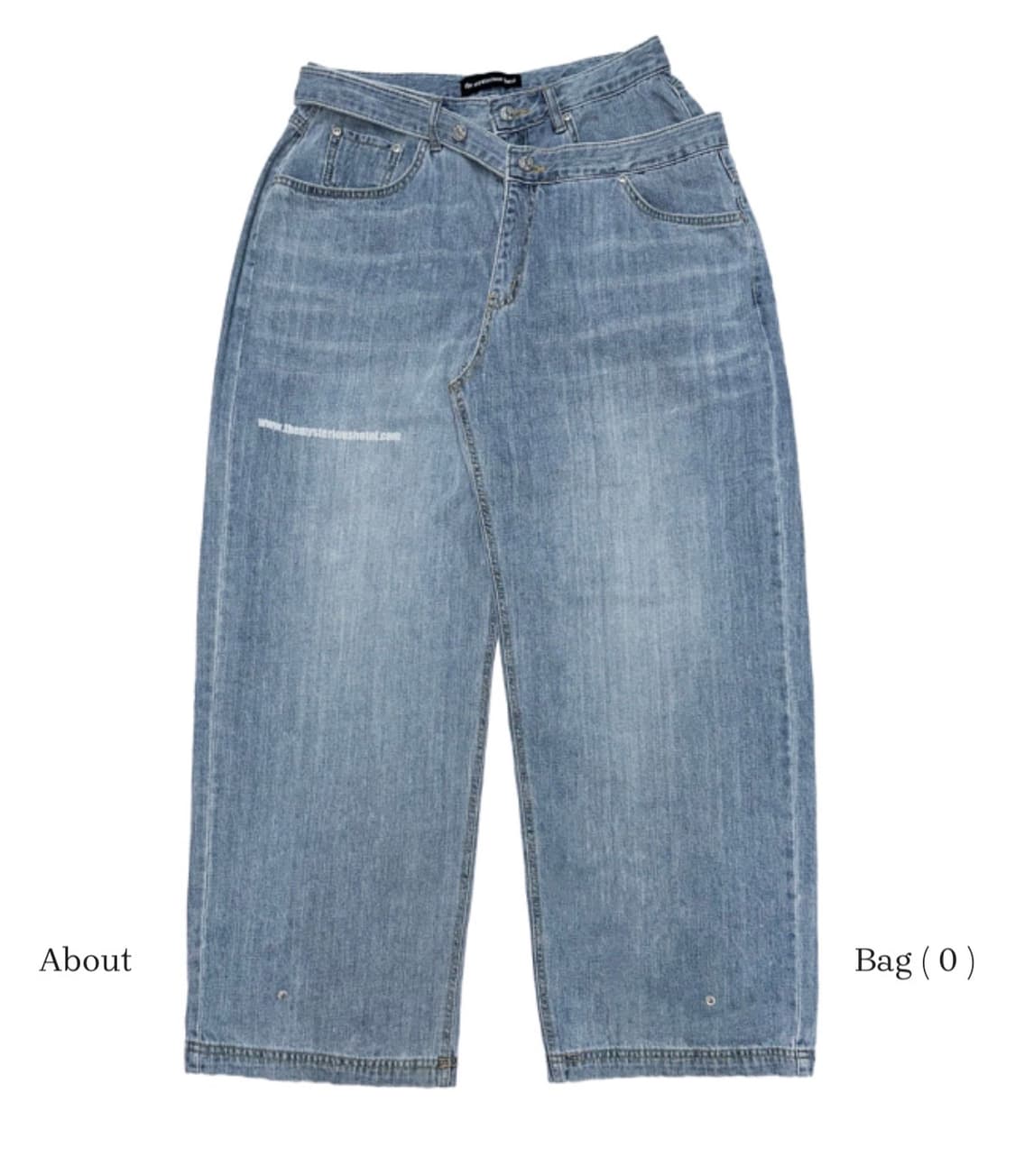 더미스테리어스호텔 크로스 레이어드 데님 1사이즈 상품이미지6