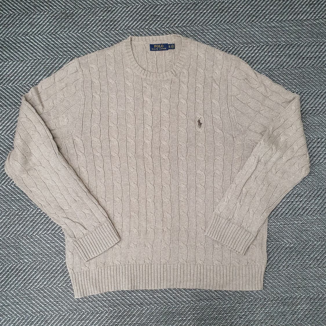 폴로 랄프로렌 케이블 면니트 남자110 상품이미지1