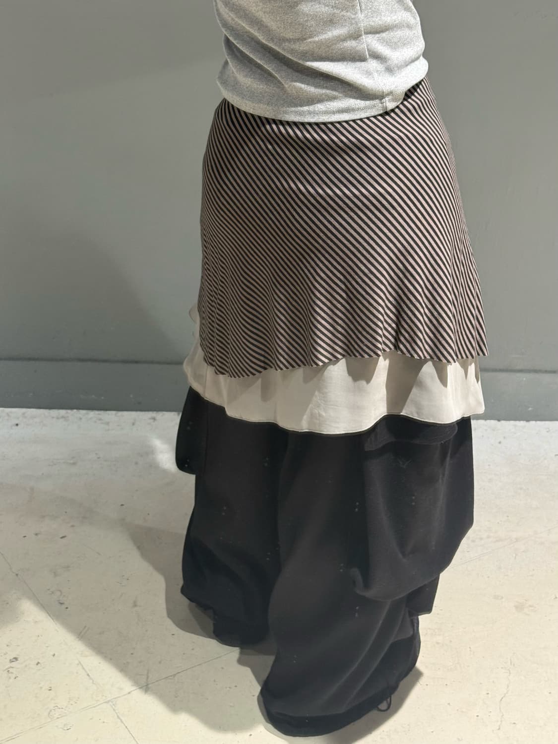 unbalance layered detail skirt 상품이미지4