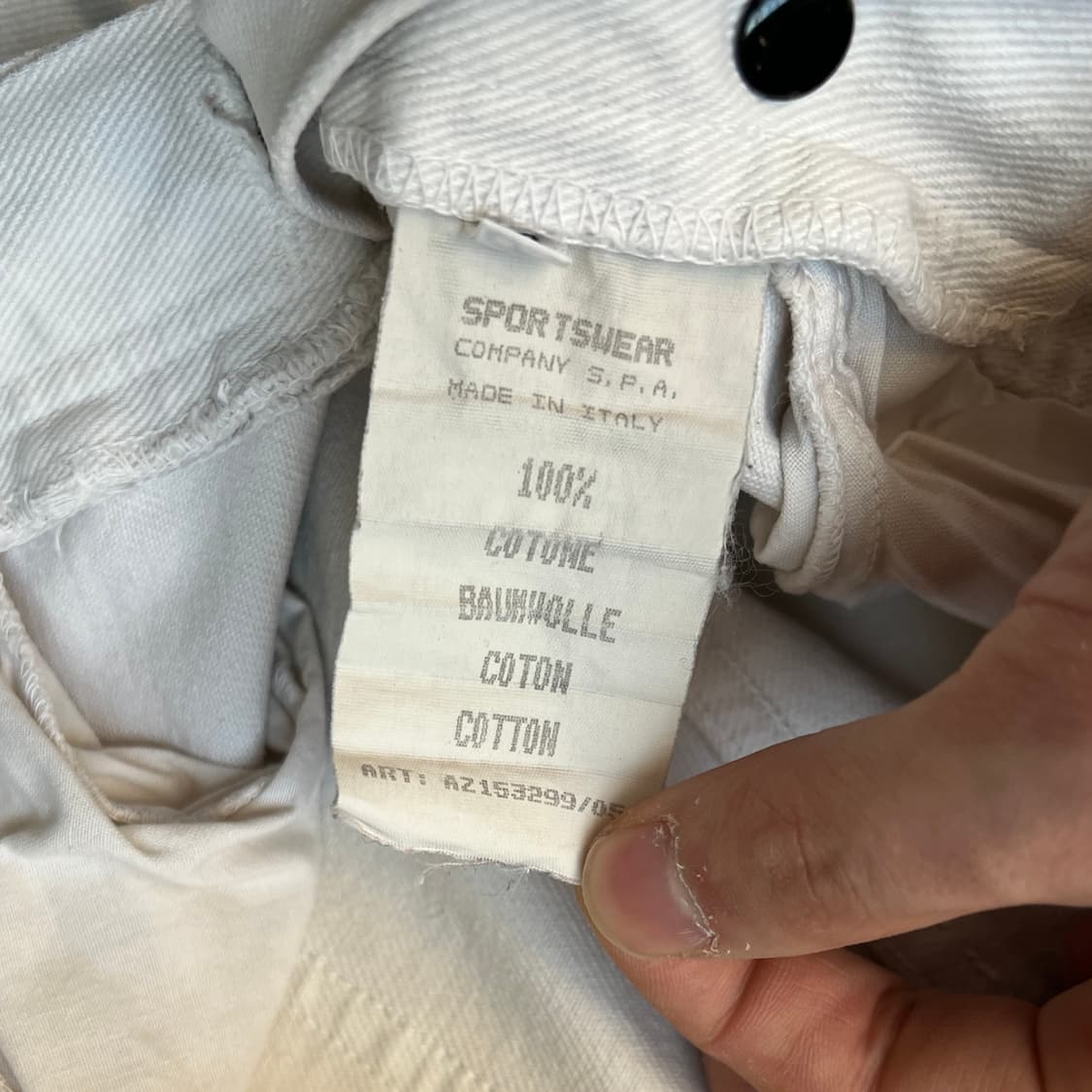 [33] 90s 스톤 아일랜드 그린엣지 크림 진 상품이미지10