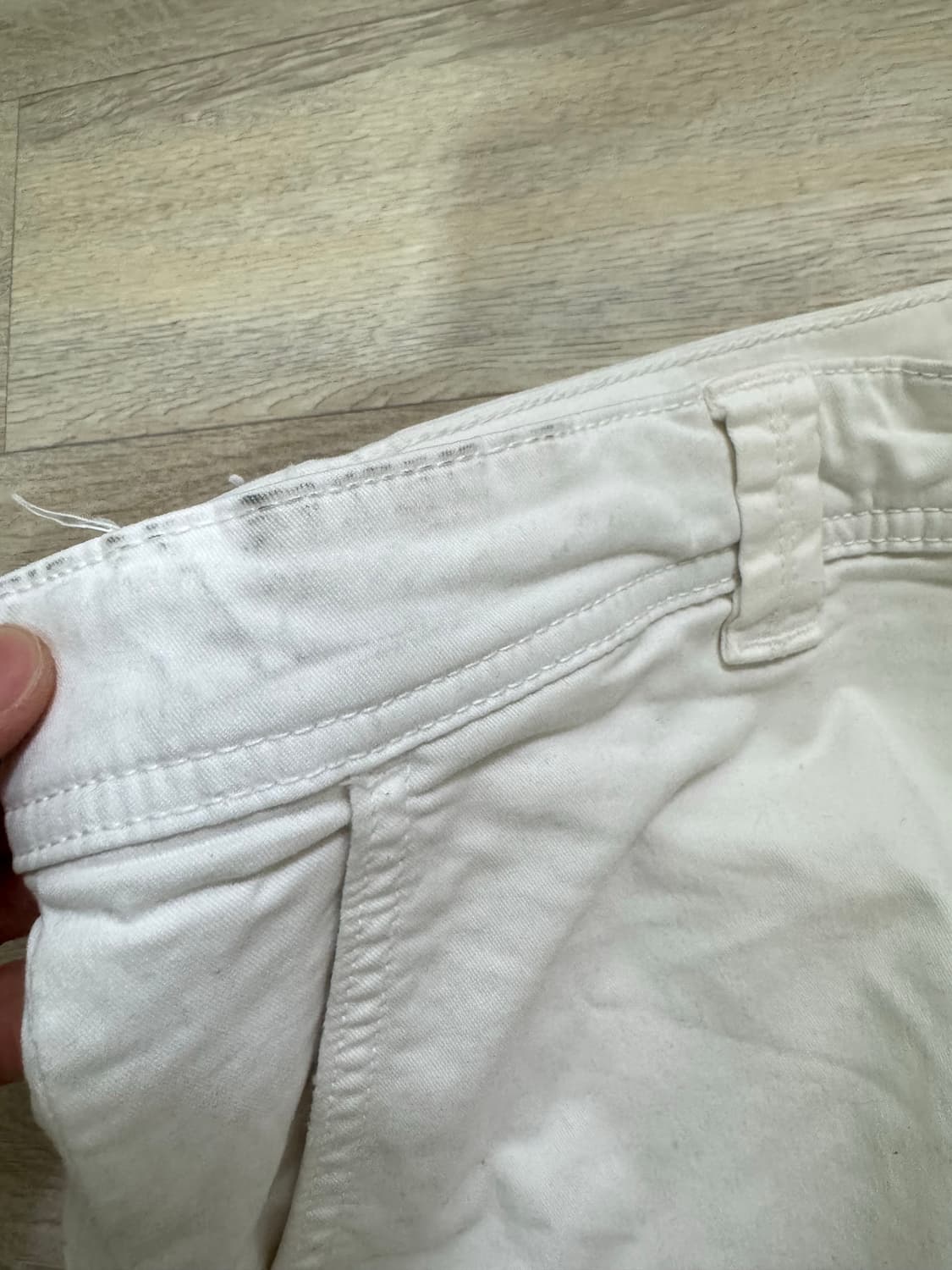 자라 화이트 팬츠 슬림 스케이터 핏 상품이미지2