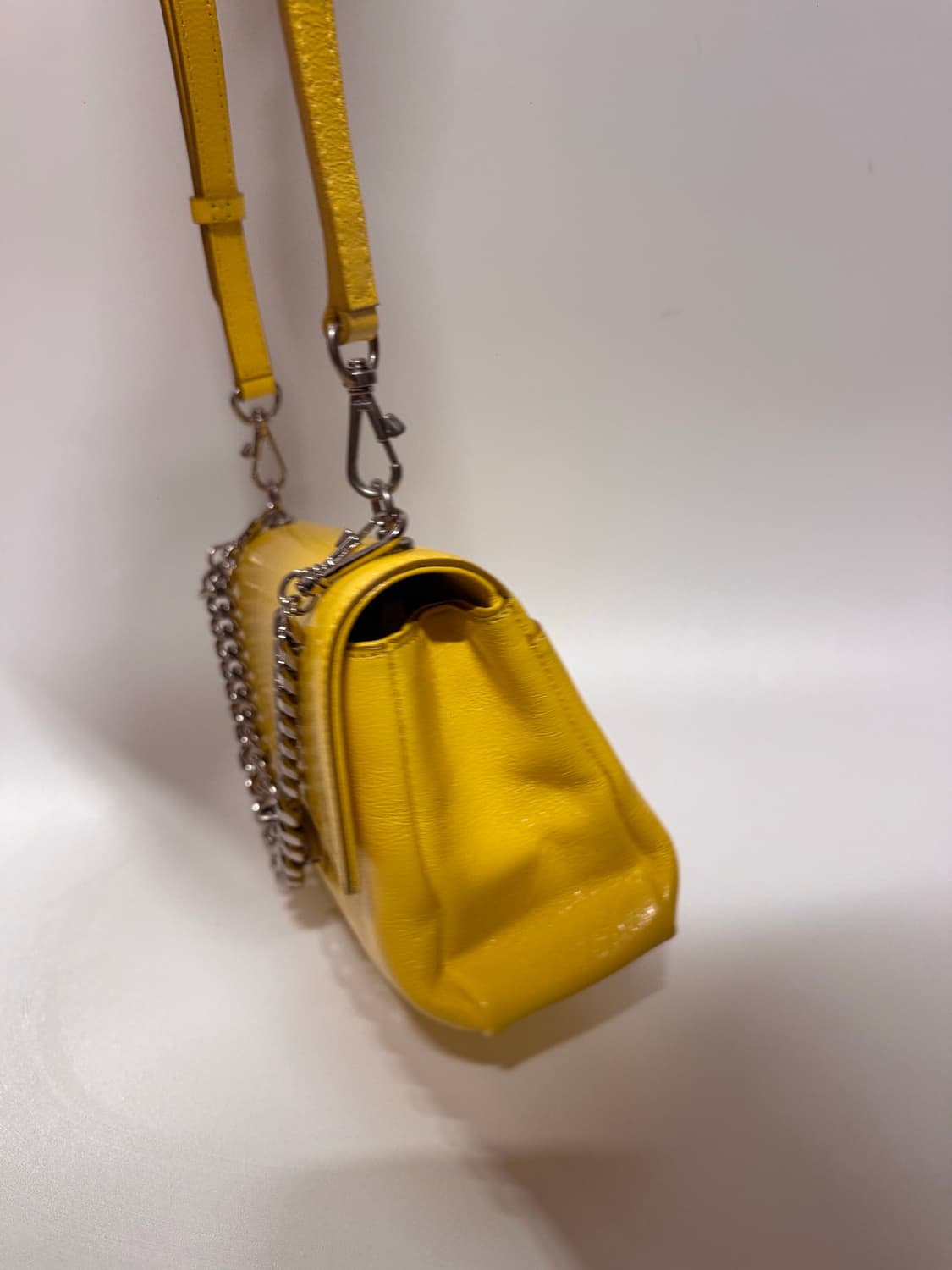 분크 바게트 체인 숄더백 옐로우 미니 상품이미지2