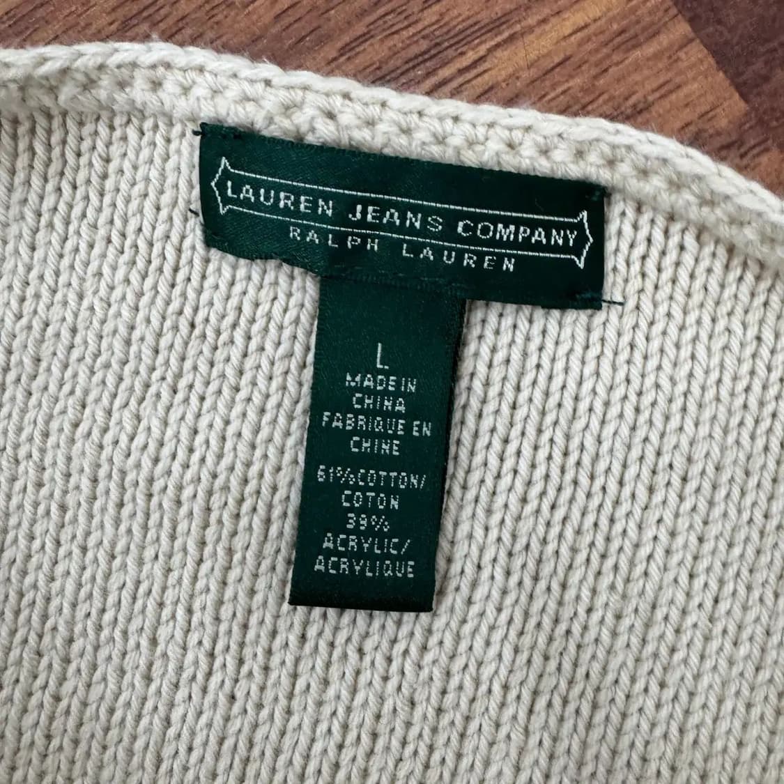 여성용 L(105) 폴로 로렌 진스 랄프로렌 빈티지 숄더 니트  상품이미지4