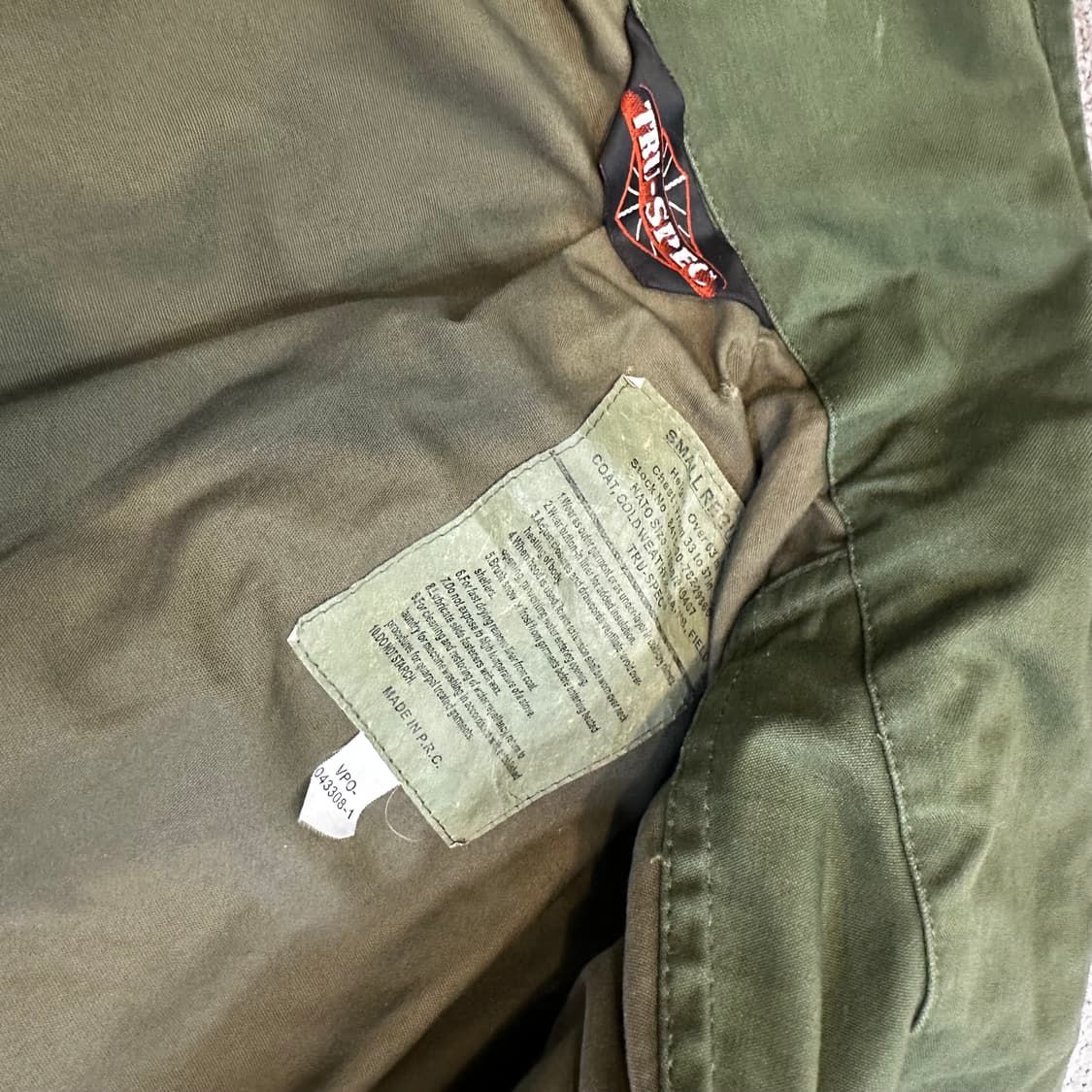 빈티지 트루스펙 밀리터리 M-65 필드 자켓M-L 상품이미지4