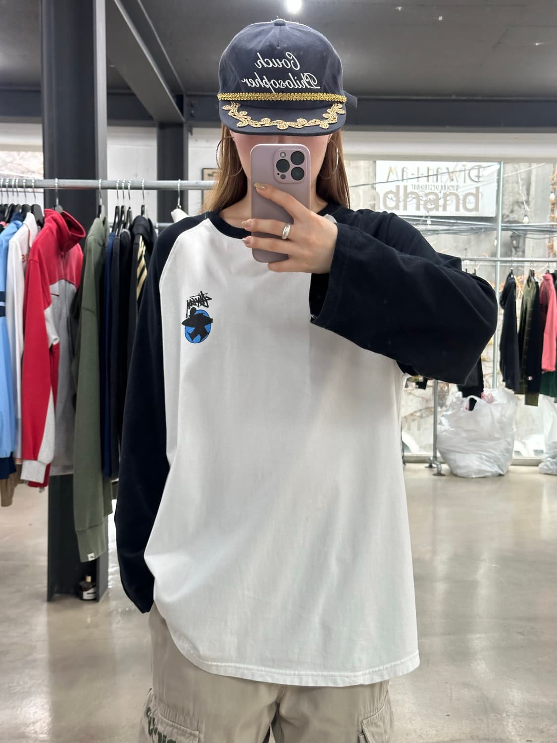 스투시 90s 컬러 월드와이드 래글런 롱슬리브 상품이미지4