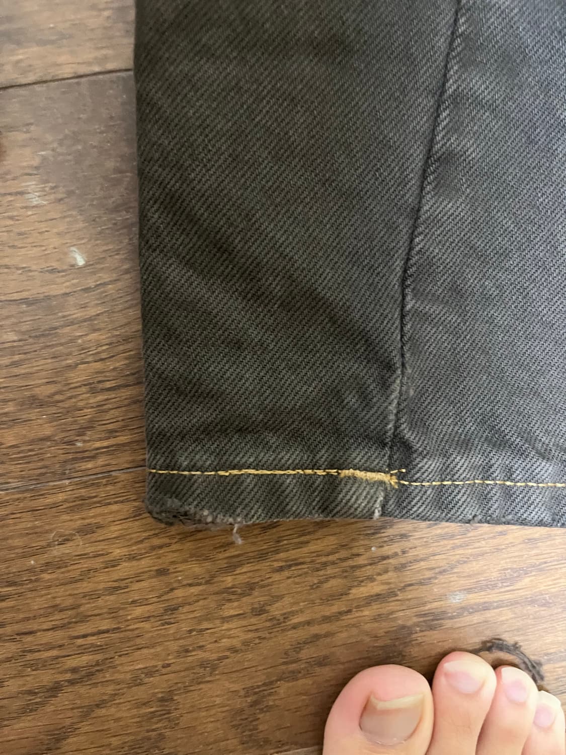 선플라워 와이드트위스트 데님 32사이즈 상품이미지4