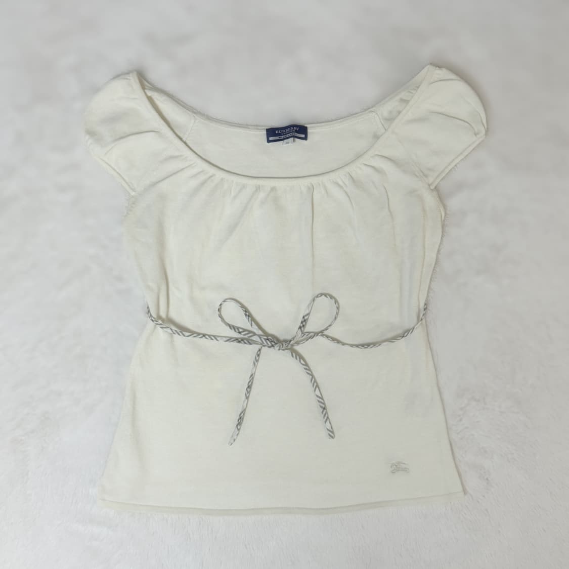 Burberry 버버리 블루라벨 모리걸 하구미 리본 퍼프 블라우스  상품이미지2