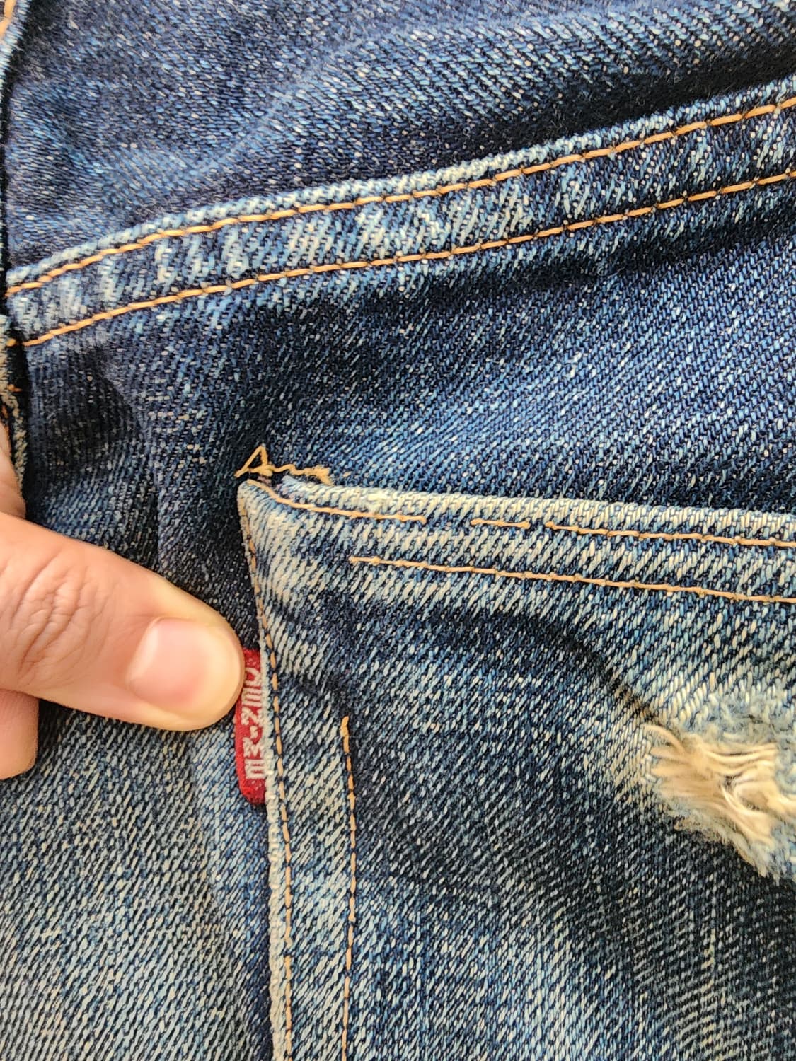 90s 일본 DENIME 셀비지 데님 상품이미지4