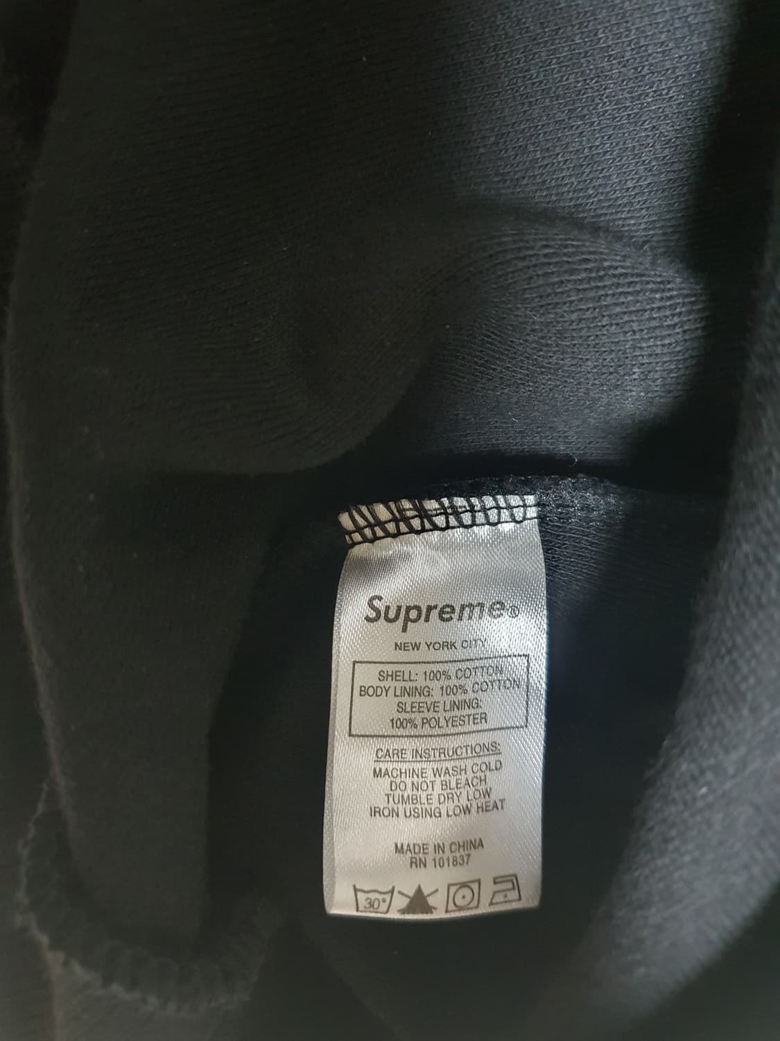 슈프림 크루넥  상태 굿 사이즈 실측 105 상품이미지5