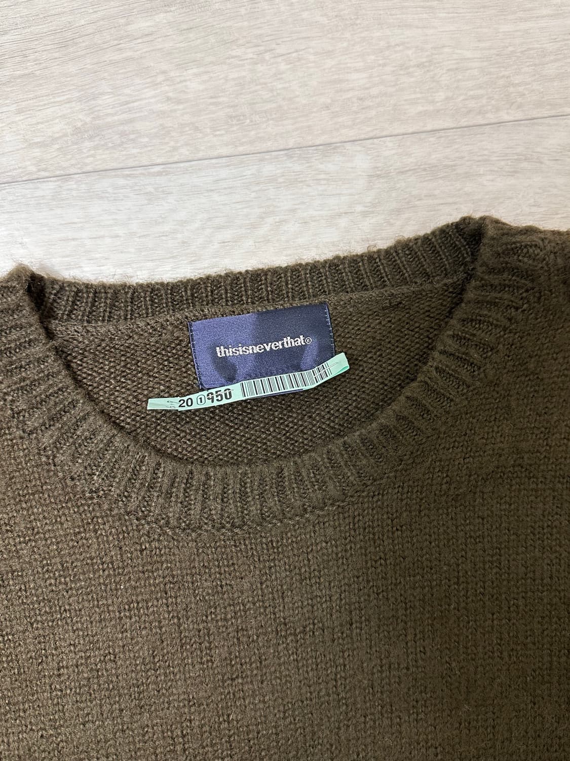 디스이즈네버댓 Fortuna logo 니트 브라운 상품이미지4