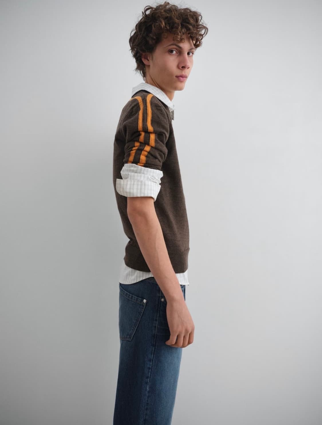 gimaguas sports jumper knit brown  상품이미지5