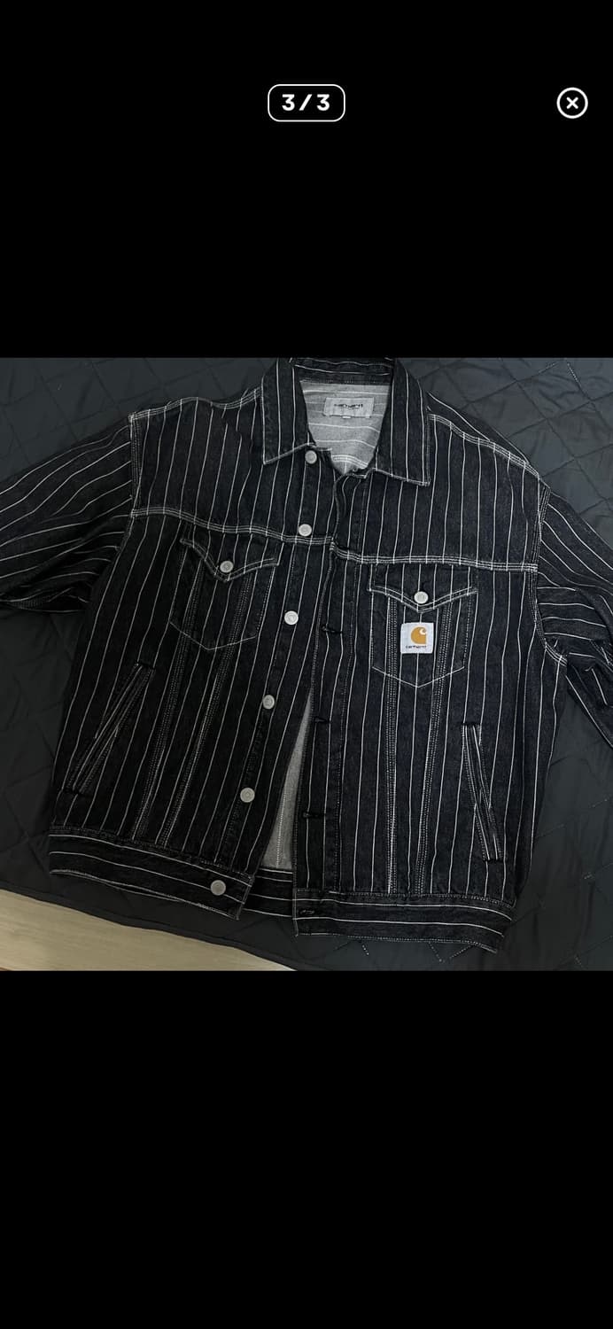 칼하트 윕 올리언 스트라이프 자켓 m 상품이미지1