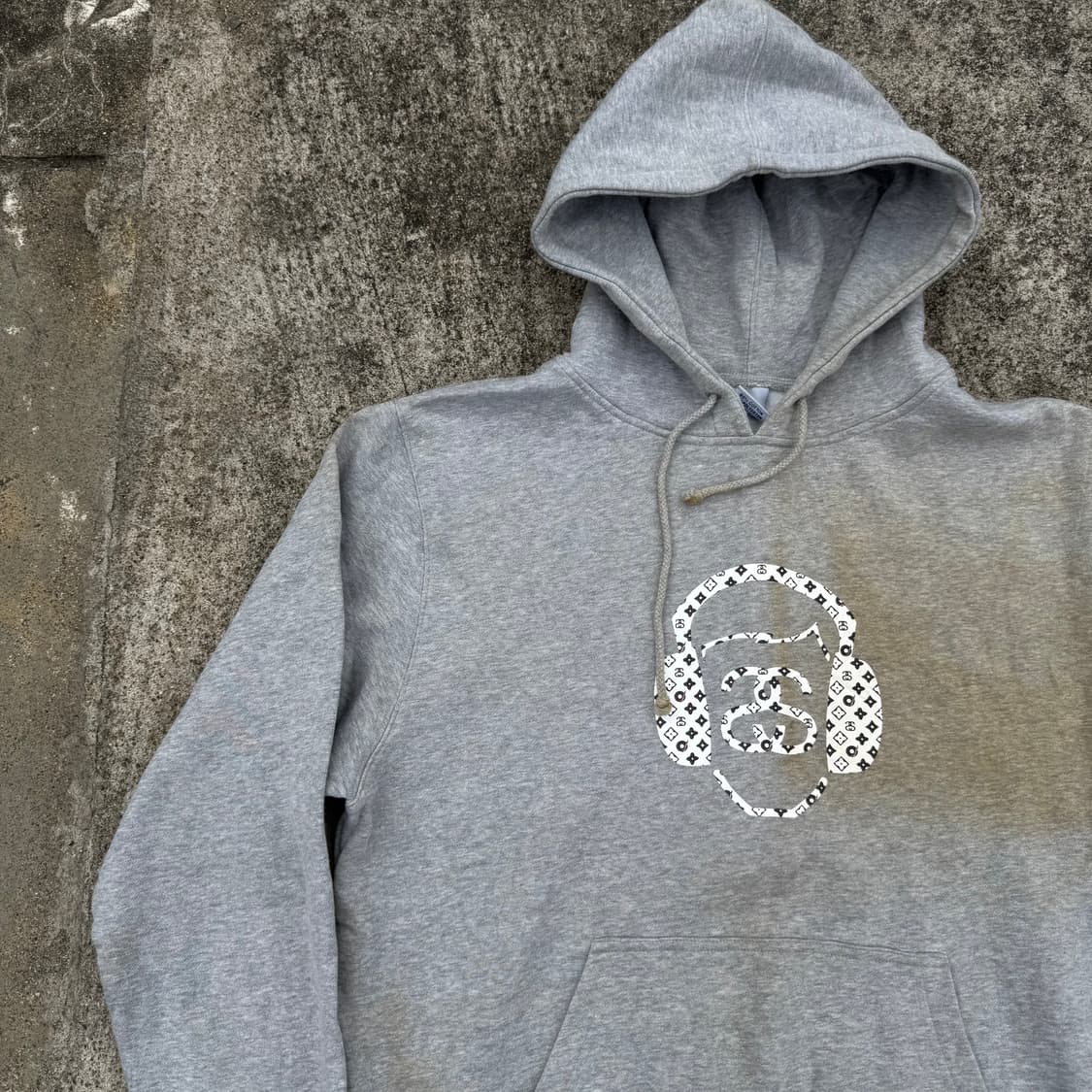 [L] 00s Stussy 스투시 모노그램 후드티 상품이미지3