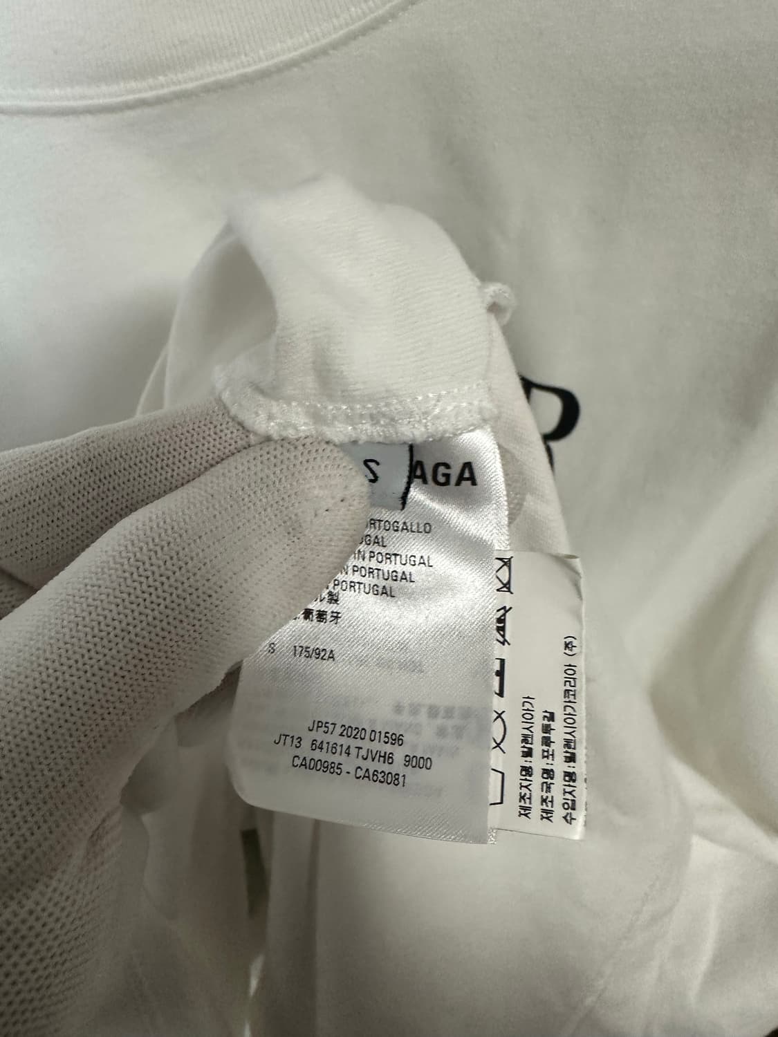 발렌시아가 사크레쾨르 로고 반팔 화이트 (S/105) 상품이미지4