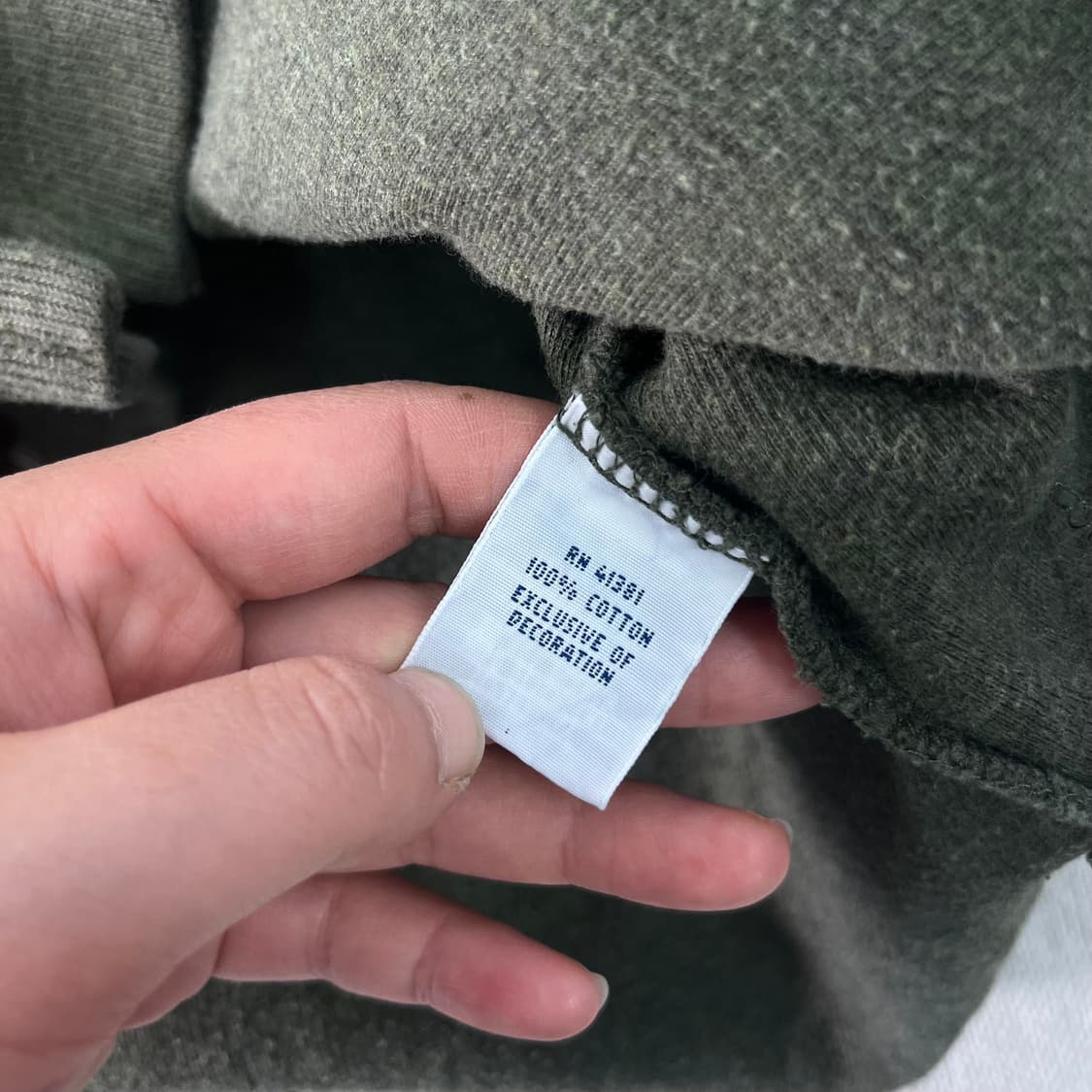 100 폴로랄프로렌 반집업 카키 코튼 니트 상품이미지5