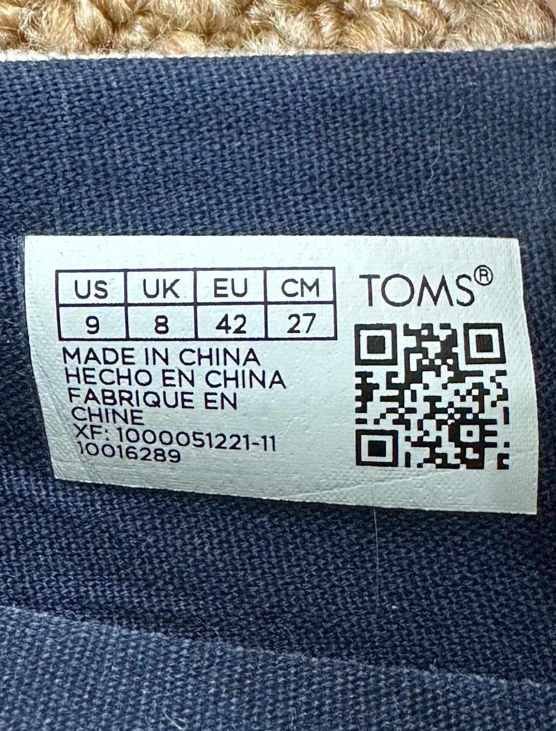탐스 TOMS 알파르가타 로프 에스파듀 네이비 270 상품이미지10