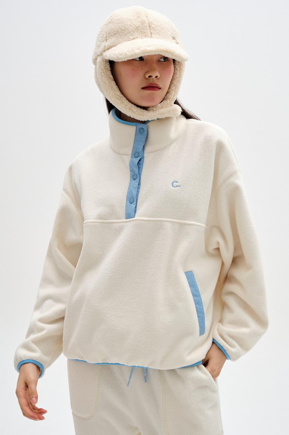 클로브 테디햇 Logo Teddy Hat Beige 상품이미지3