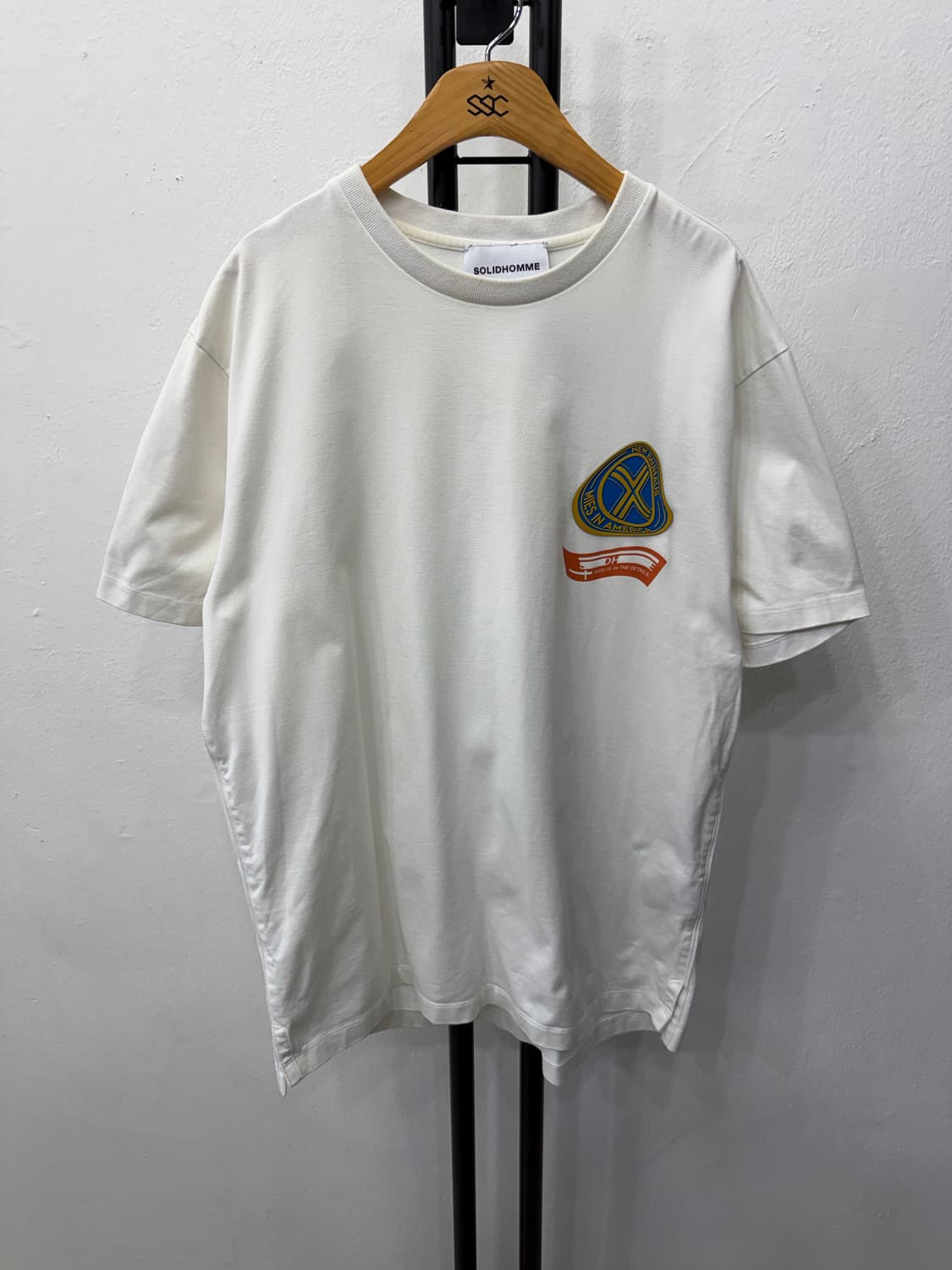 정품) 솔리드옴므 로고 패치 반팔티 48 상품이미지1