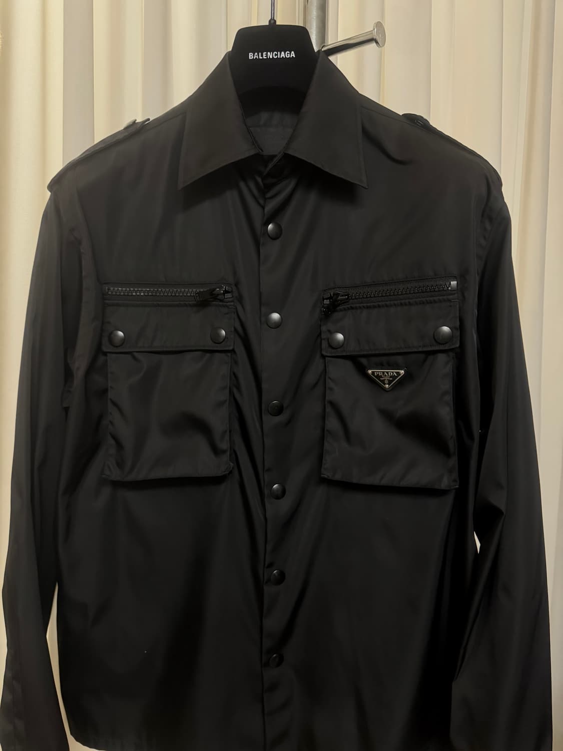 프라다  PRADA  나일론 개버딘  셔츠 쟈켓 SC489 상품이미지1