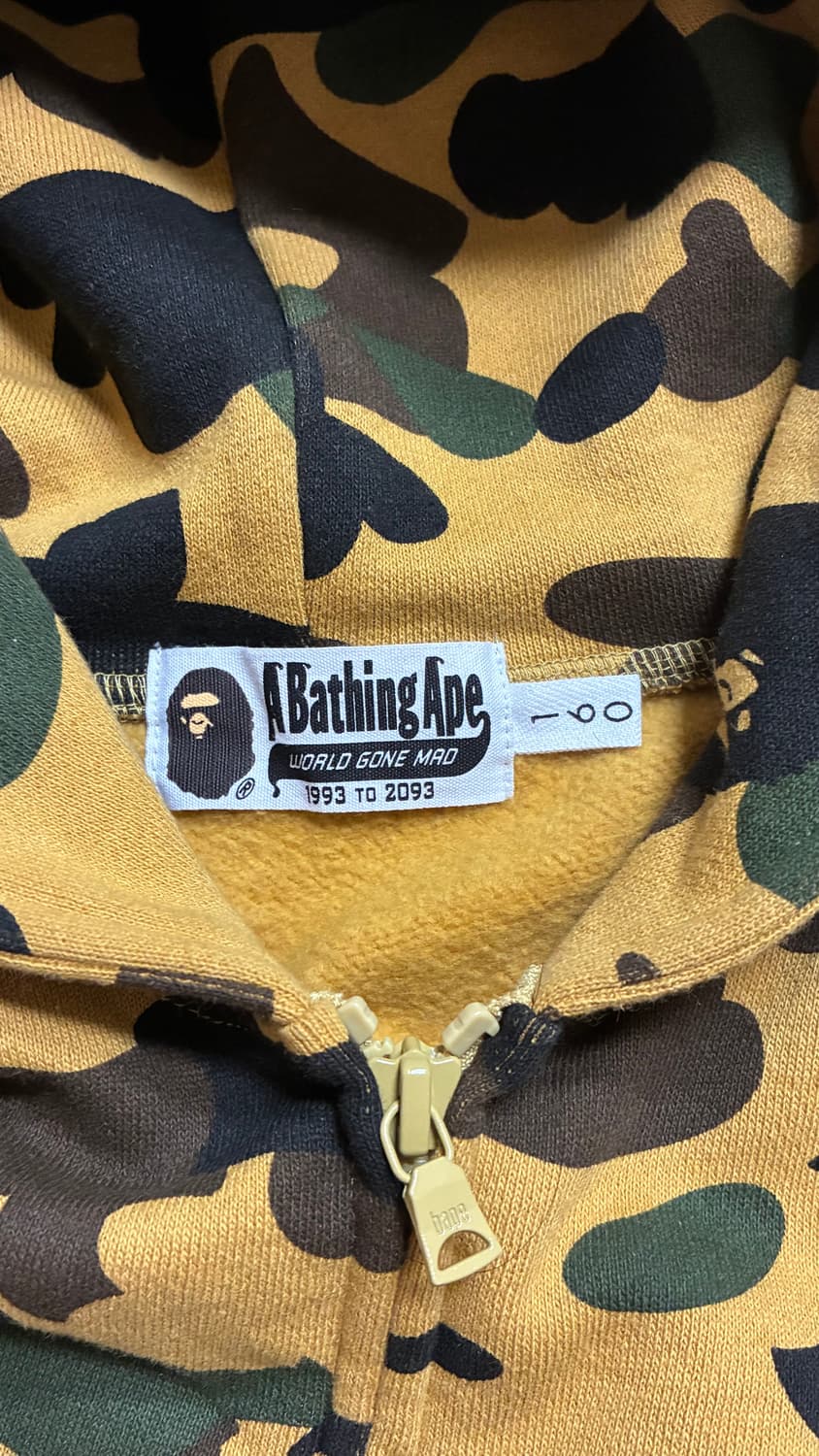 베이프 황계 샤크 후드집업 키즈 160 상품이미지3