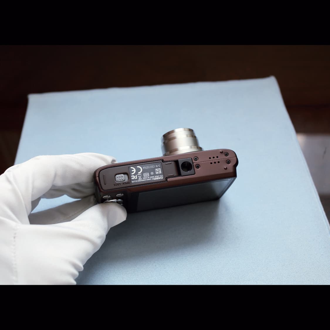 레어<민트급><한글> 카시오 엑슬림 z450 브라운 빈티지 디카 상품이미지5