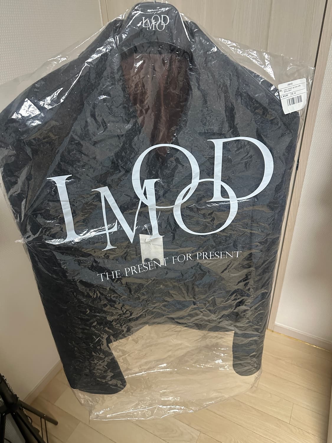 엘무드 나르시 스트라이프 울 트러커 자켓 메탈그레이 48사이즈 상품이미지3