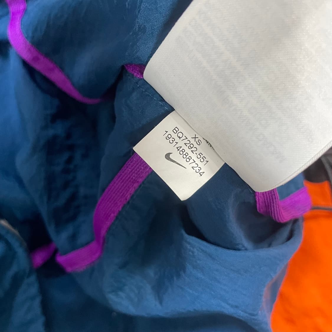 나이키 acg 우먼스 비비드퍼플 아노락 바람막이 자켓  상품이미지6