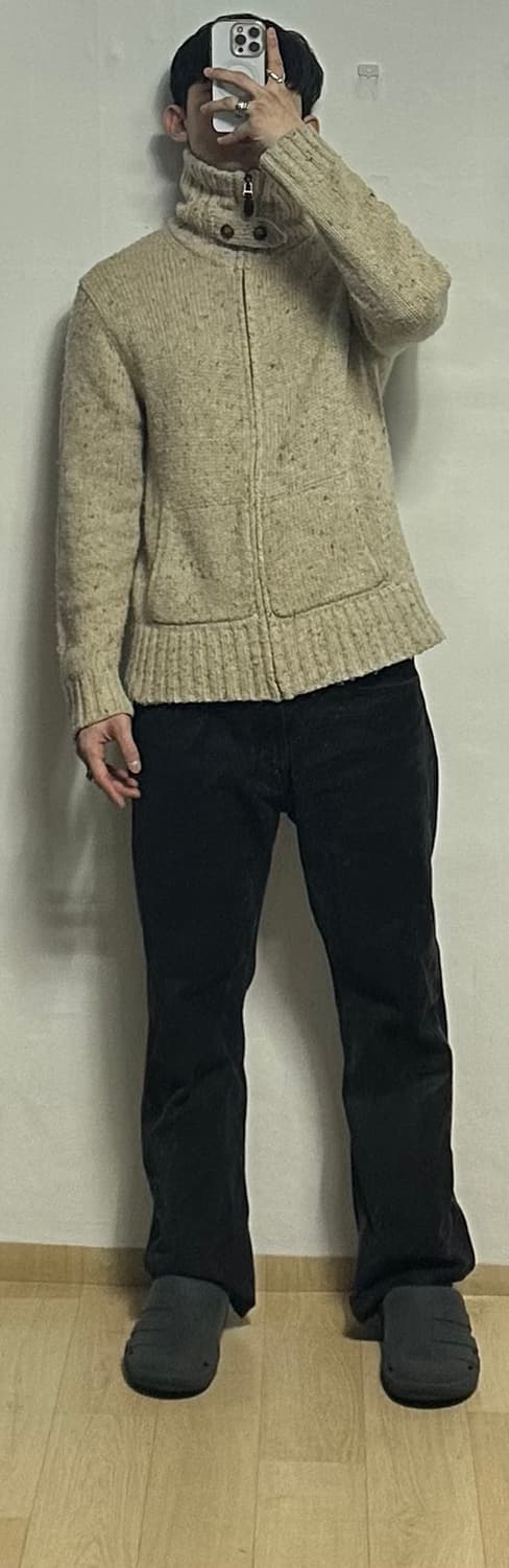 폴로 랄프로렌 알파카 블렌드 하이넥 집업 상품이미지5