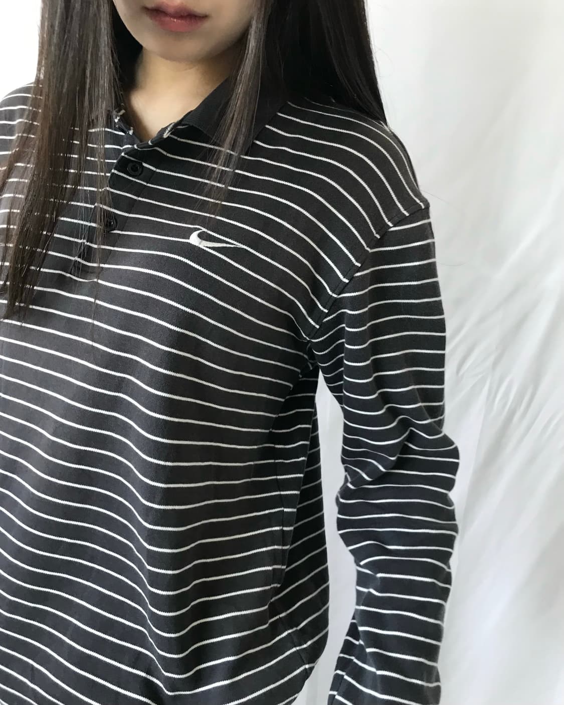 나이키 블랙 스트라이프 폴로 티셔츠  상품이미지2
