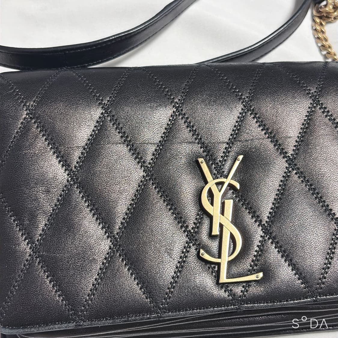 생로랑 블랙 퀼팅 체인 크로스백 상품이미지2