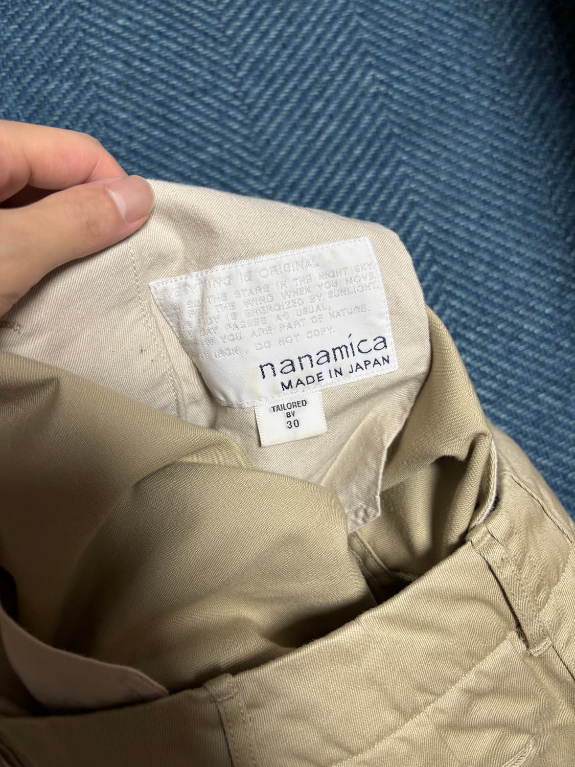 나나미카 와이드 치노 카키 30 상품이미지3