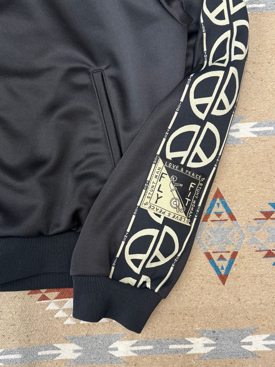 [4][XL] 캐피탈 스무스 저지 TH.D.D. 트랙 자켓 블랙 상품이미지3