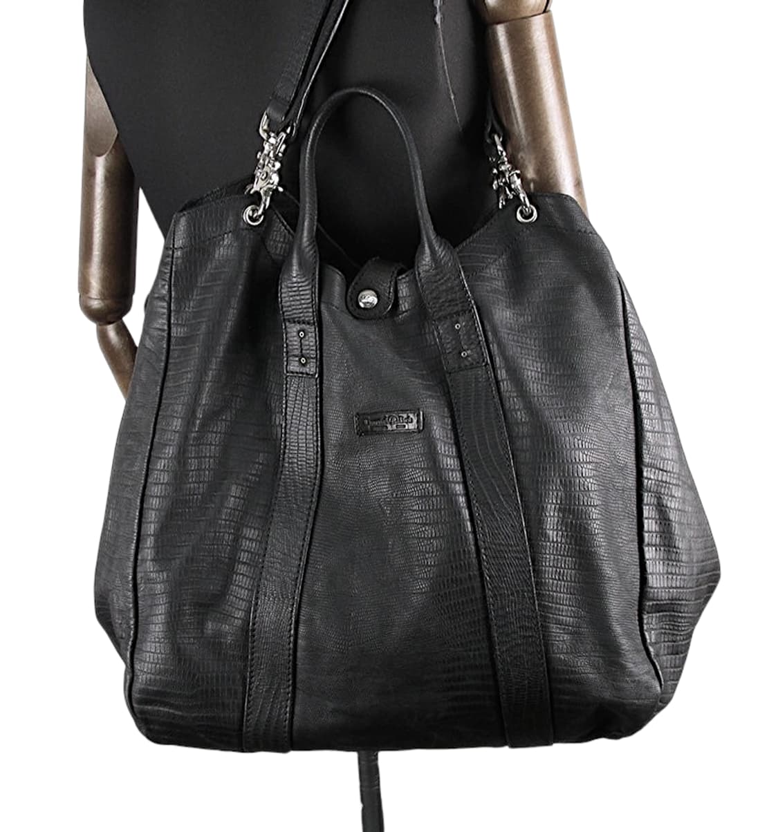 다니엘앤밥 카프스킨 크로크형압 토트백 상품이미지1