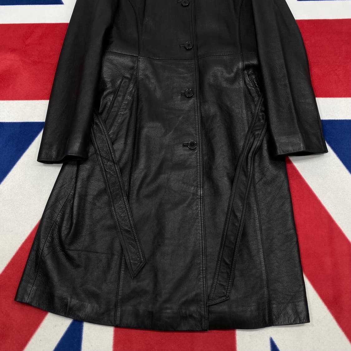 빈티지 양가죽 트렌치코트 실측 여성 55반 상품이미지4