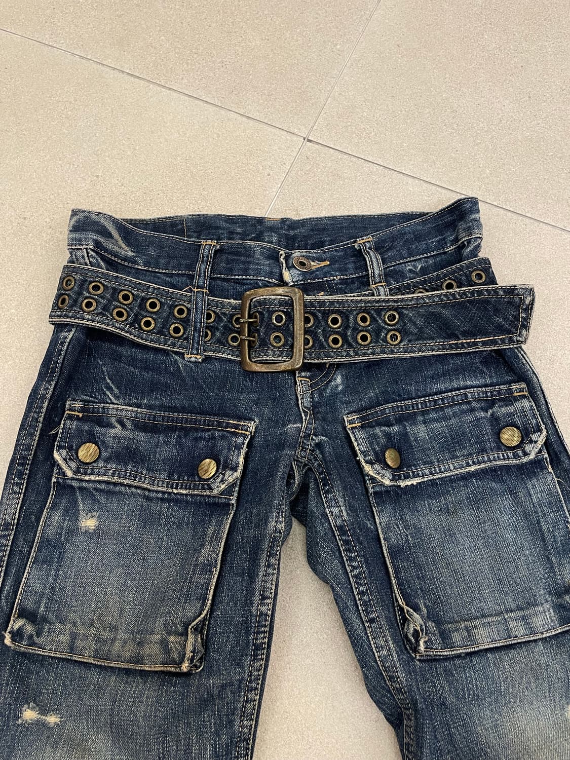 히스테릭글래머 데님 벨트 부츠컷 팬츠 상품이미지2