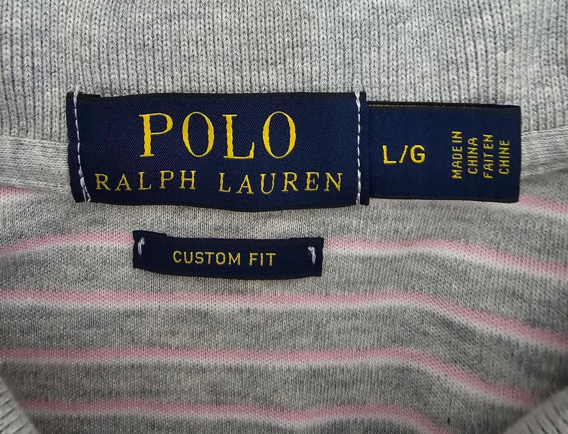 폴로랄프로렌 스트라이프 핑크포니 반팔카라티 L 상품이미지3