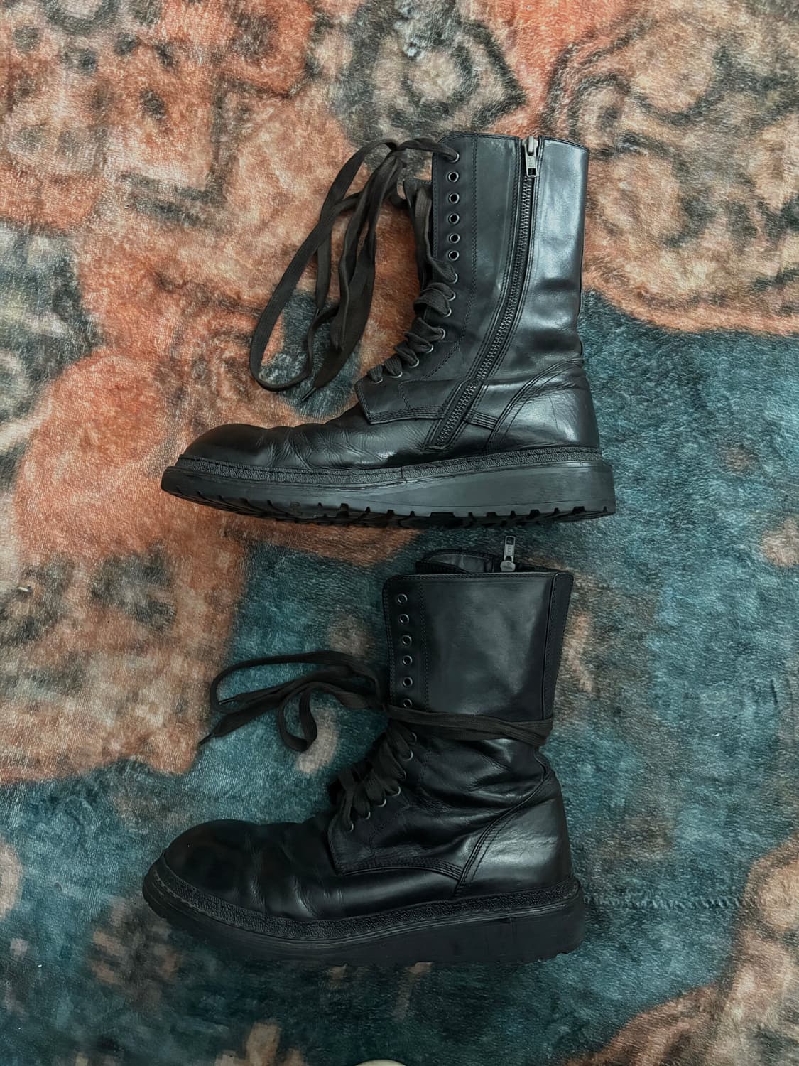 TTF✳️앤드뮐미스터 사이드지퍼 컴뱃부츠 상품이미지1