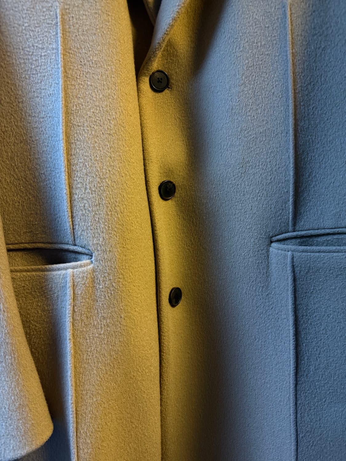 STU 3버튼 오버핏 코트 카멜 L 상품이미지3