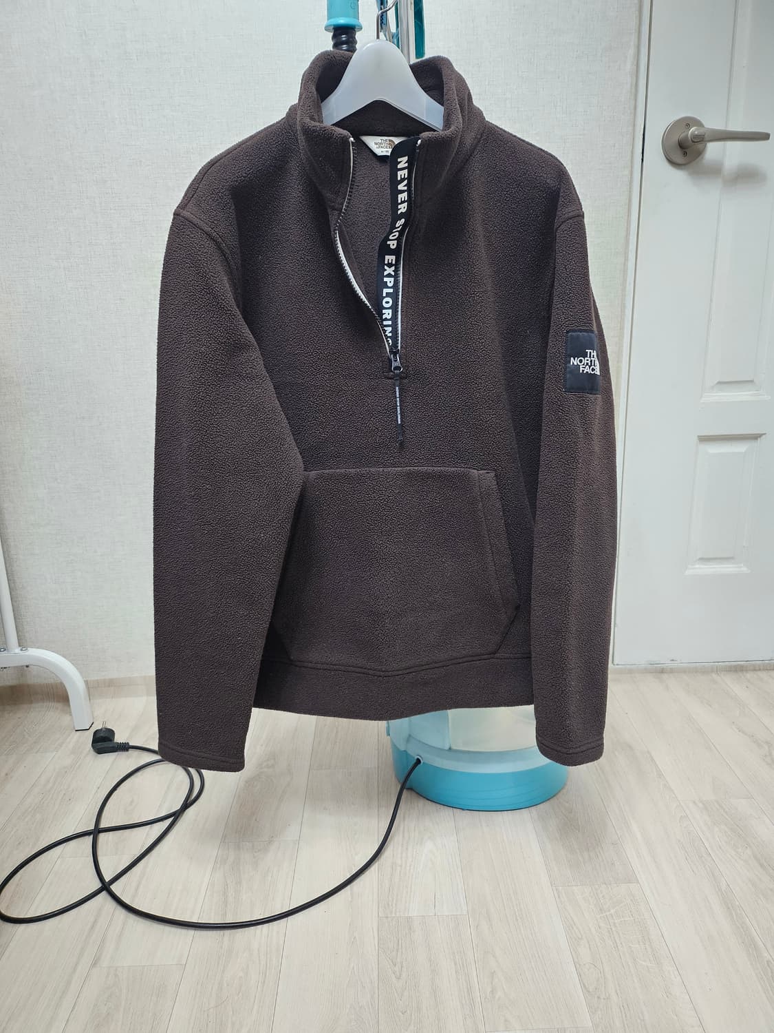 (95~100)M☆초대장급노스페이스익스플로링[초코브라운]쉐르파반집업후리스 상품이미지2