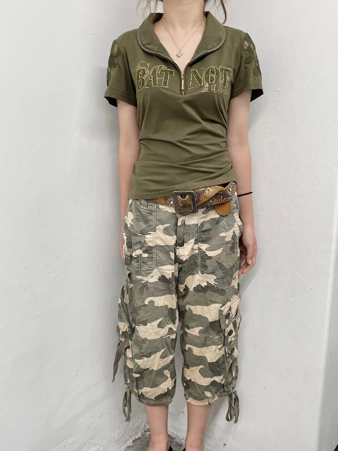 핫픽스 레이스 지퍼 탑 상품이미지4