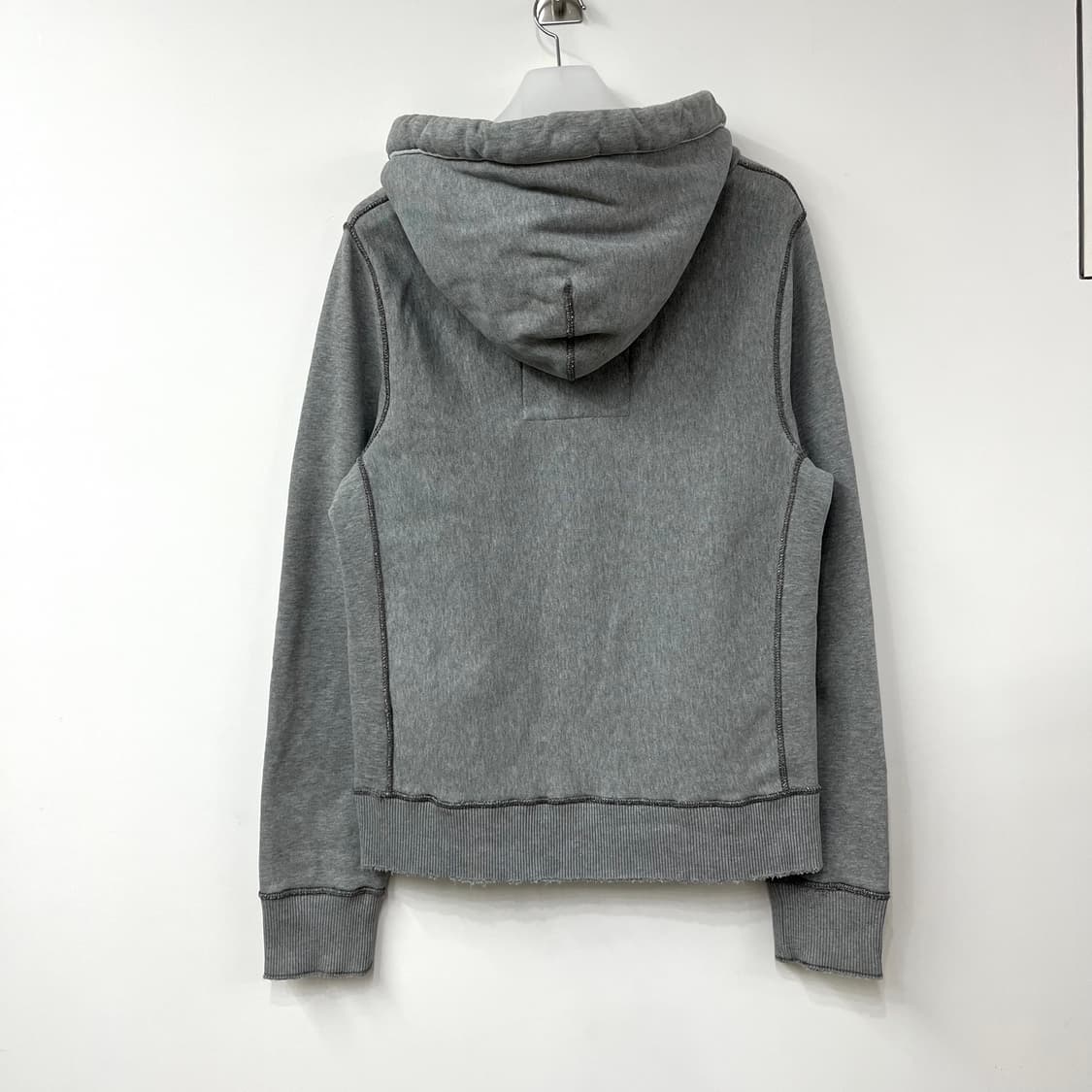 아베크롬비 자수로고 그레이 후드티 상품이미지3