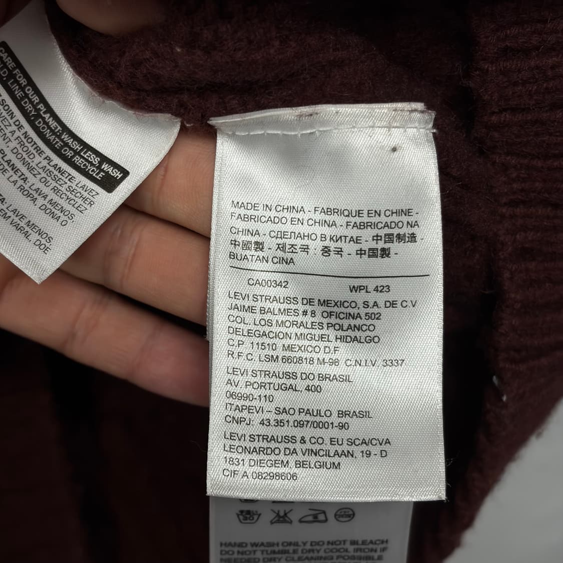 리바이스 울 패턴 니트 상품이미지4