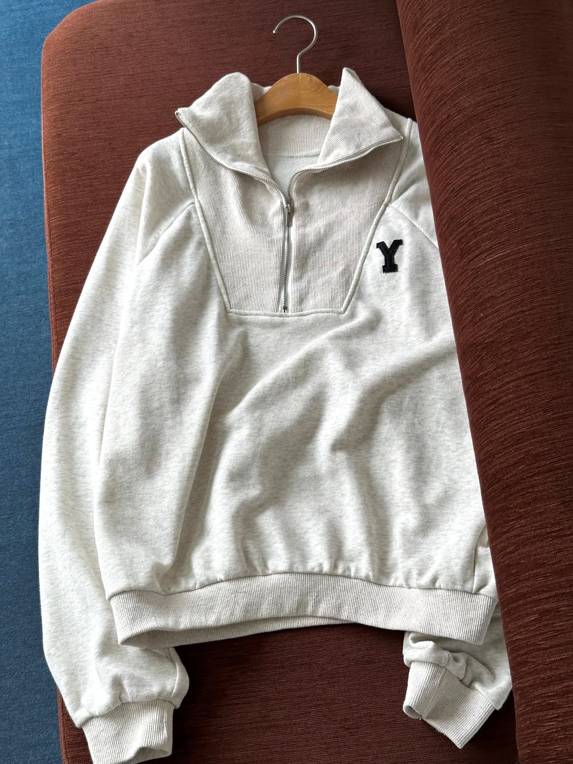 2way rib neck wide sweat P/O 상품이미지4